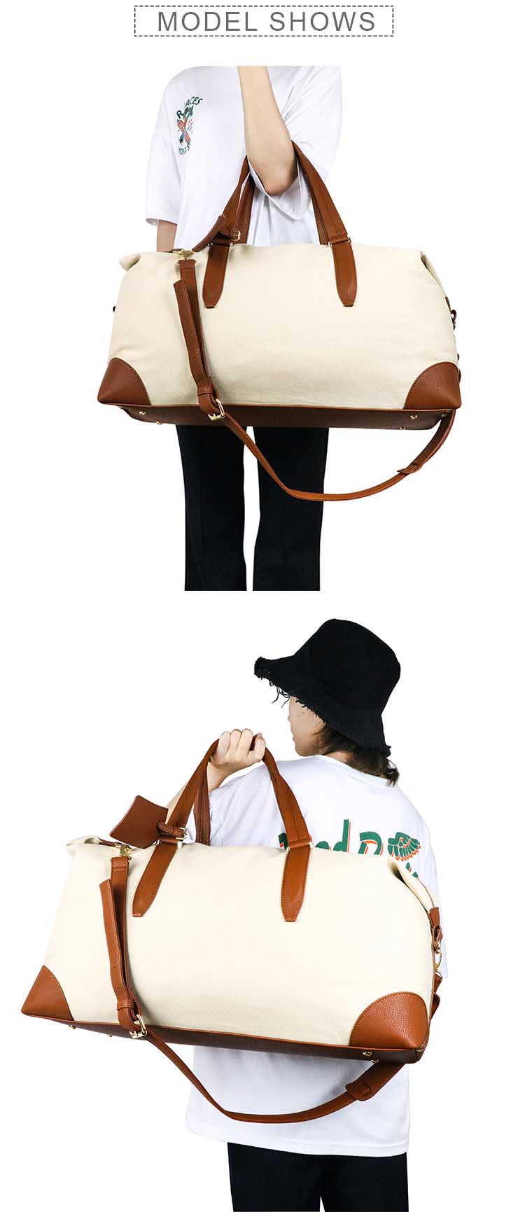 canvas travel bag