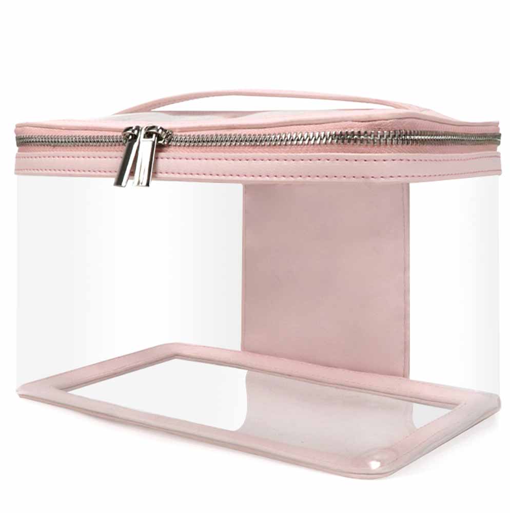 Transparent waterproof makeup bag