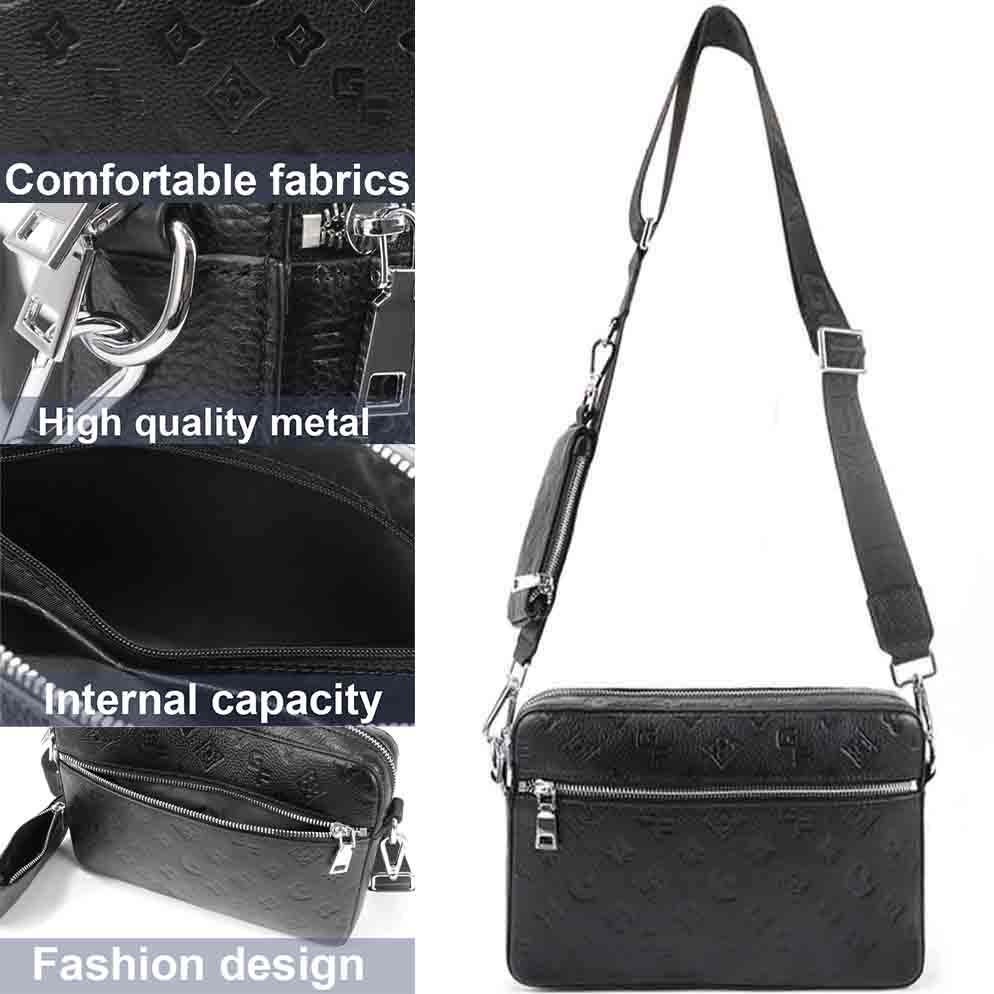 Printed high-capacity shoulder bag