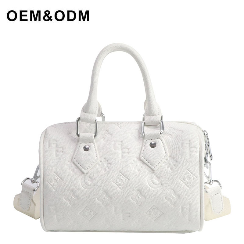 Manufacturer custom PU leather printed mini handbag for women